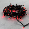 Миниатюра фото гирлянда нить 10м красная 220в, 100 led, провод черный каучук, ip65 ltc ll100-1-2r | 220svet.ru