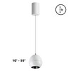 Миниатюра фото подвесной светодиодный светильник с механизмом регулировки высоты novotech sfero 359341 белый | 220svet.ru