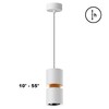 Миниатюра фото подвесной светодиодный светильник с механизмом регулировки высоты novotech aristo 359339 белый | 220svet.ru