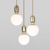 Миниатюра фото подвесной светильник eurosvet bubble 50151/3 золото | 220svet.ru