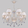 Миниатюра фото подвесная люстра с хрусталем eurosvet amelia 3637/7 | 220svet.ru