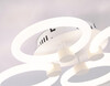 Миниатюра фото потолочная светодиодная люстра с пультом ду ambrella light acrylica fa3808 | 220svet.ru