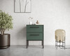 Миниатюра фото тумбочка с двумя ящиками николь nem16g зеленый | 220svet.ru