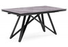 Миниатюра фото стол стеклянный раскладной woodville вилсон 140(200)х80 серый мрамор / черный 612174 | 220svet.ru