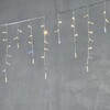 Миниатюра фото гирлянда бахрома с колпачком 3,1 x 0,5 м тепло-белая с мерцанием белого диода 220в, 120 led, провод прозрачный пвх, ip65 ltc pil120blwcap-10-2ww | 220svet.ru
