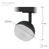 Миниатюра фото трековый светильник однофазный эра round tr46-gx53 bk б0054153 | 220svet.ru
