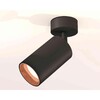 Миниатюра фото комплект накладного светильника ambrella light techno spot xm6323005 sbk/ppg черный песок/золото розовое полированное (a2210, c6323, n6114) | 220svet.ru