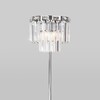 Миниатюра фото торшер eurosvet 01137/3 хром/прозрачный хрусталь strotskis | 220svet.ru