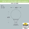 Миниатюра фото ландшафтный фонарь  fumagalli new lot/globe 400 modern g41.115.000.lye27 | 220svet.ru