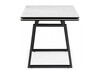 Миниатюра фото керамический стол раскладной woodville джек 140(200)х80 белый мрамор alpin white / черный 612899 | 220svet.ru