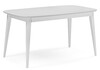 Миниатюра фото стол деревянный раскладной 145(190)x80 woodville адель белый матовый 620598 | 220svet.ru