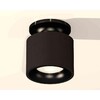 Миниатюра фото комплект накладного светильника ambrella light techno spot xs7511061 sbk/pbk черный песок/черный полированный (n7926, c7511, n7011) | 220svet.ru