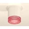 Миниатюра фото комплект накладного светильника ambrella light techno spot xs7401022 swh/pi белый песок/розовый (c7401, n7193) | 220svet.ru