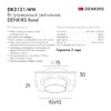 Миниатюра фото встраиваемый светильник denkirs rond dk3121-wh | 220svet.ru