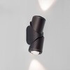 Миниатюра фото уличный настенный светодиодный светильник elektrostandard gira 35127/d черный a056335 | 220svet.ru