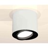Миниатюра фото комплект накладного светильника ambrella light techno spot xs7401002 swh/pbk белый песок/черный полированный (c7401, n7002) | 220svet.ru