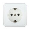 Миниатюра фото розетка lk studio открытой установки с заземляющими контактами и защитными шторками (белый) 813204 | 220svet.ru