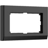 Миниатюра фото рамка из поликарбоната для двойной розетки werkel stark черный w0081808 | 220svet.ru