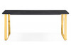 Миниатюра фото керамический стол woodville селена 2 180х90 черный мрамор / золото 606412 | 220svet.ru