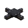 Миниатюра фото коннектор однофазный x-образный черный lightstar barra 501147 | 220svet.ru