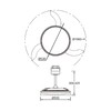 Миниатюра фото потолочная люстра-вентилятор mantra glass fan 9525 | 220svet.ru