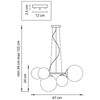 Миниатюра фото подвесная люстра lightstar globo 815057 | 220svet.ru