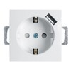 Миниатюра фото розетка feron c/з 16a 250v с защитной шторкой и с usb белый pst16-9111-01 39318 | 220svet.ru