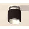 Миниатюра фото комплект накладного светильника ambrella light techno spot xs7511100 sbk/mch черный песок/хром матовый (n7928, c7511, n7033) | 220svet.ru