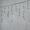 Миниатюра фото гирлянда бахрома с колпачком 3,1 x 0,5 м тепло-белая с мерцанием белого диода 220в, 120 led, провод черный пвх, ip65 ltc pil120blwcap-11-2ww | 220svet.ru