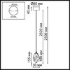 Миниатюра фото подвесной светильник odeon light gemme 7114/4lb прозрачный | 220svet.ru