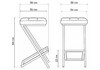 Миниатюра фото барный стул woodville амаури микровелюр селфи лайт смок / черный 715047 | 220svet.ru