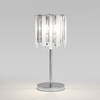 Миниатюра фото настольная лампа с хрусталем eurosvet radiance 108011 хром | 220svet.ru