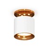 Миниатюра фото комплект накладного светильника ambrella light techno spot xs7401122 swh/pyg белый песок/золото желтое полированное (n7929, c7401, n7014) | 220svet.ru
