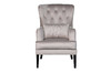 Миниатюра фото кресло велюр св.серый с подушкой garda decor rimini-colt030 | 220svet.ru