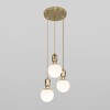 Миниатюра фото подвесной светильник eurosvet bubble 50151/3 золото | 220svet.ru