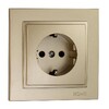Миниатюра фото розетка 2к+з mono electric despina 16a 250v винтовое подключение титан 102-222221-117 | 220svet.ru