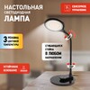 Миниатюра фото настольная лампа эра nled-498-10w-bk б0052775 | 220svet.ru