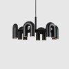 Миниатюра фото подвесная люстра inodesign fanny black 6 40.8055 | 220svet.ru
