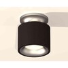 Миниатюра фото комплект накладного светильника ambrella light techno spot xs7511101 sbk/mch черный песок/хром матовый (n7928, c7511, n7013) | 220svet.ru