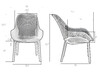 Миниатюра фото набор 2шт кресло dobrin lonzo lmzl-pp756-n2_p-gr-12-13668 | 220svet.ru