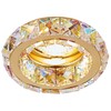 Миниатюра фото встраиваемый светильник ambrella light crystal k112 pr/g | 220svet.ru