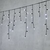 Миниатюра фото гирлянда бахрома с колпачком 3,1 x 0,5 м белая с мерцанием белого диода 220в, 120 led, провод черный пвх, ip65 ltc pil120blwcap-11-2w | 220svet.ru