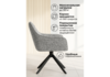 Миниатюра фото стул на металлокаркасе поворотный woodville denever gray / black 15836 | 220svet.ru