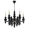 Миниатюра фото подвесная люстра lumion nana 8106/6 черный | 220svet.ru
