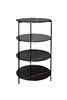 Миниатюра фото стеллаж черный garda decor 30b-stel-962 | 220svet.ru