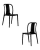 Миниатюра фото набор 2 шт стул обеденный dobrin adam lmzl-pp669-n2_p_black-13350 | 220svet.ru