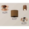 Миниатюра фото комплект накладного светильника ambrella light techno spot xs7404140 scf/ppg кофе песок/золото розовое полированное (n7930, c7404, n7005) | 220svet.ru