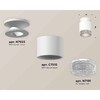 Миниатюра фото комплект накладного светильника ambrella light techno spot xs7510042 swh/cl белый песок/прозрачный (n7925, c7510, n7191) | 220svet.ru