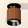 Миниатюра фото комплект накладного светильника ambrella light techno spot xs7404101 scf/pbk кофе песок/черный полированный (n7926, c7404, n7031) | 220svet.ru