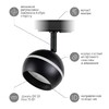 Миниатюра фото трековый светильник однофазный эра round tr47-gx53 bk б0054156 | 220svet.ru